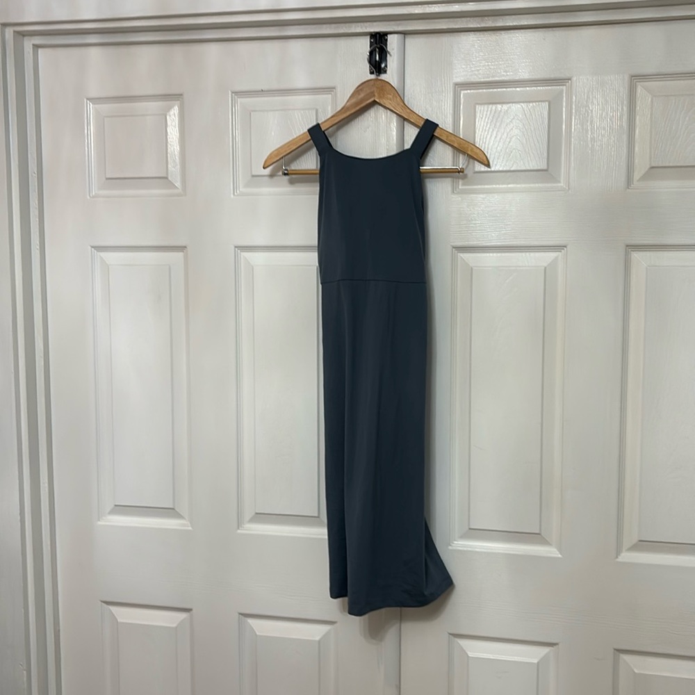 Patagonia blue/gray Halter Sheath Midi Dress